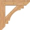 Ekena Millwork Merced Slat Smooth Bracket w/ Offset Brace, Western Red Cedar, 7 1/2"W x 32"D x 32"H BKT0806X32X32MRC06SWR - alternate 3